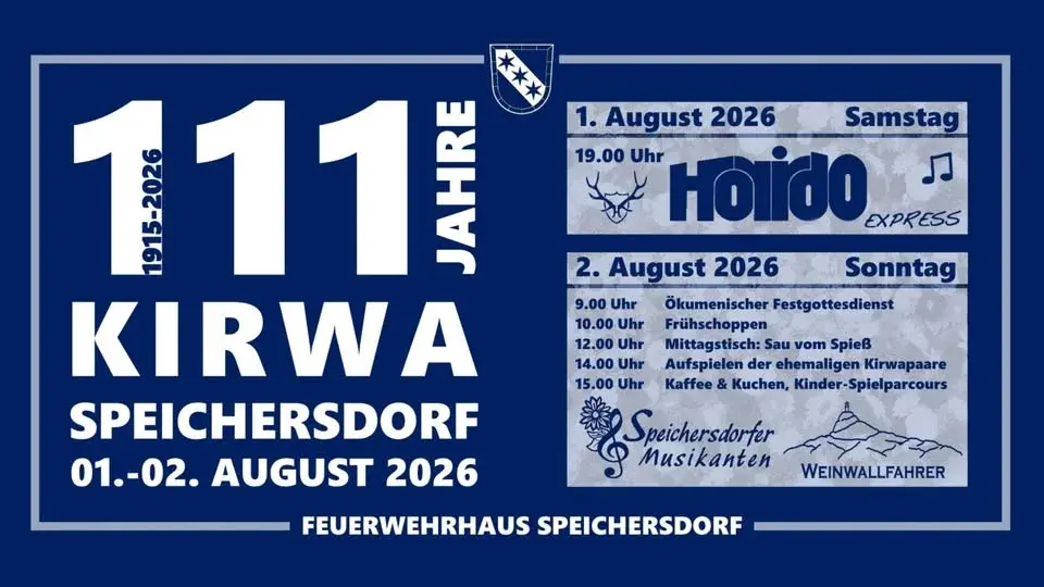 111 Jahre Kirwa Speichersdorf - Jubiläum