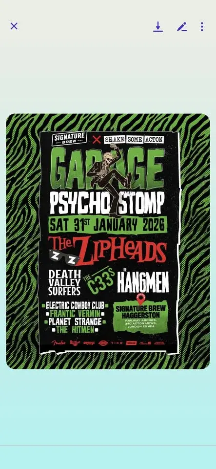 SHAKE SOME ACTON #132. GARAGE PSYCHO STOMP ( in collaboration with Signature Brew, Haggerston)
