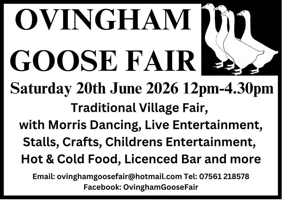 Ovingham Goose Fair 2026