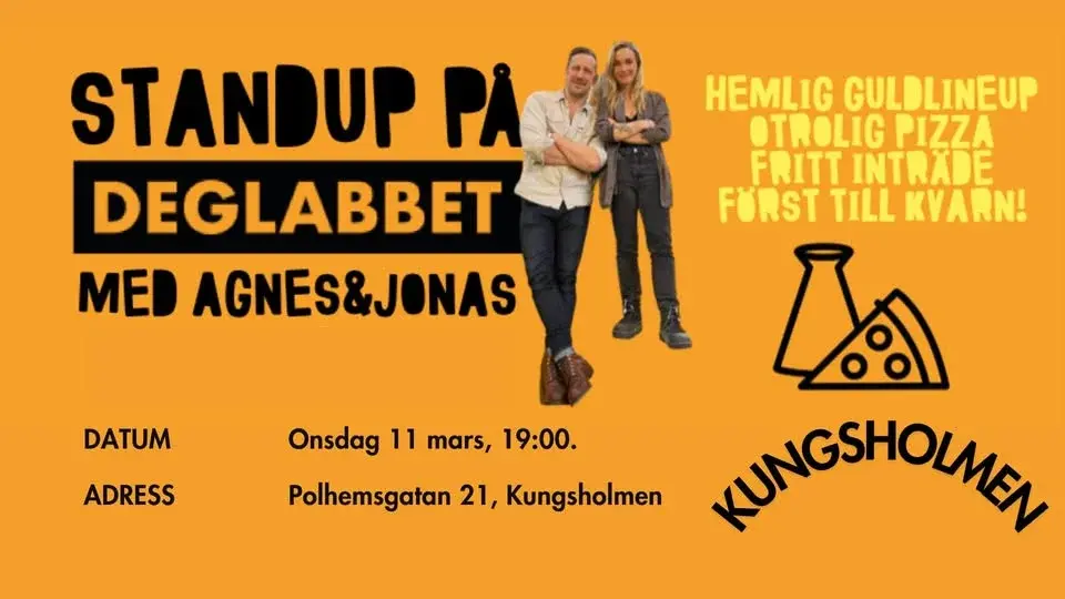 Standup på Deglabbet Kungsholmen - mars
