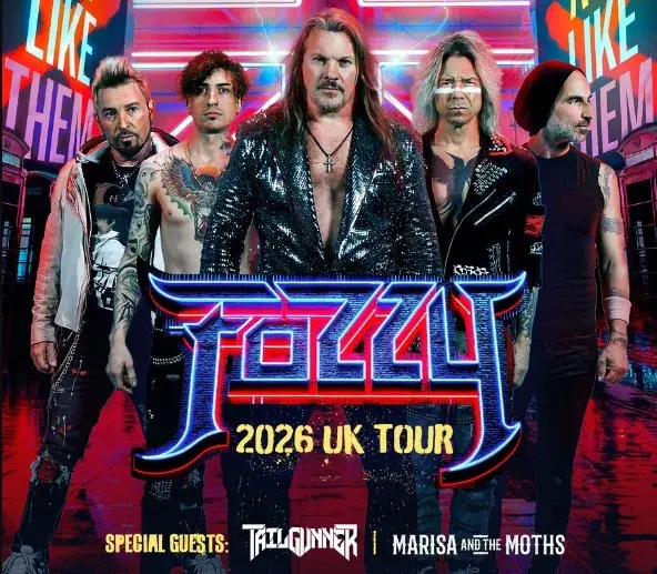FOZZY UK Tour 2026 - Special Guests Tailgunner and Marisa and the Moths.