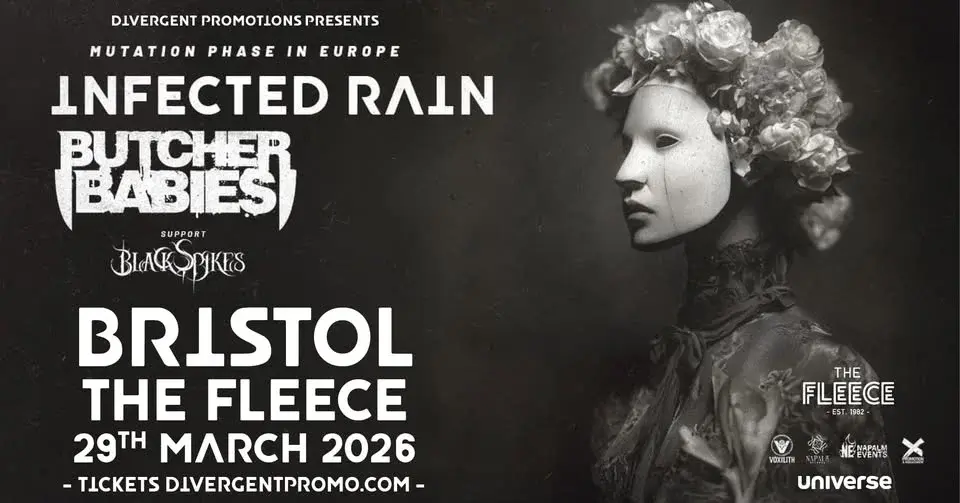 Infected Rain + Butcher Babies at The Fleece, Bristol