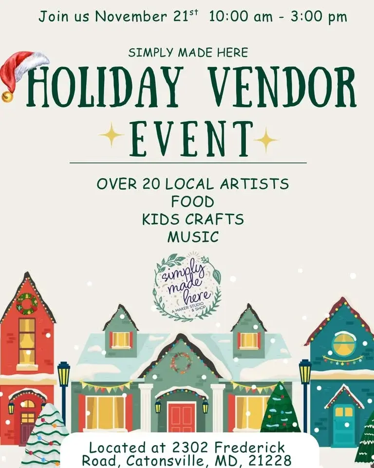Holiday vendor event 11/21