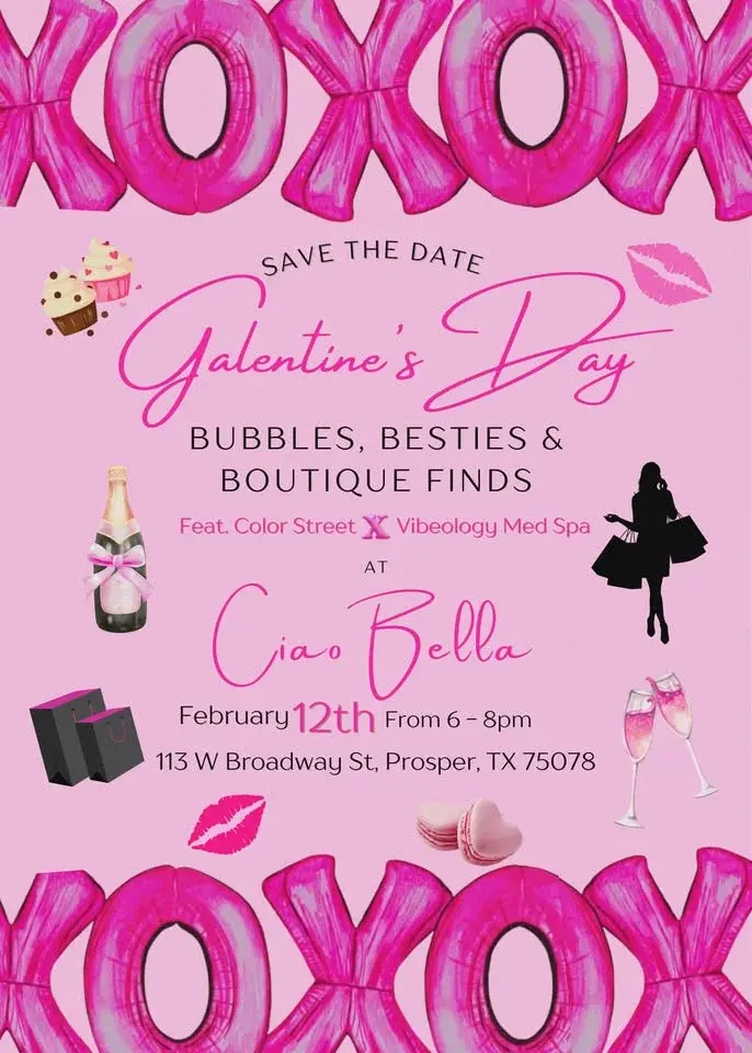 Ciao Bella Galentines Day: Bubbles, Besties & Boutique Finds