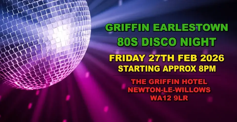 Chizzy's 80s Disco Night at The Griffin, Earlestown