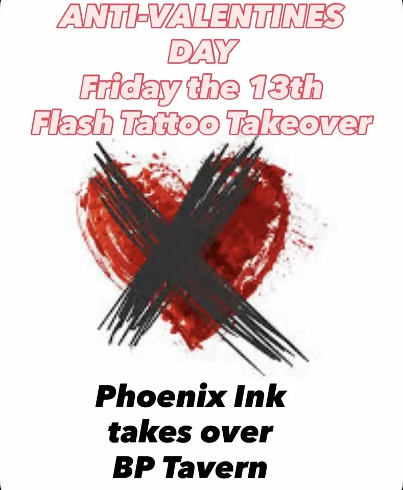 Anti-Valentines Day Flash Tattoo Takeover