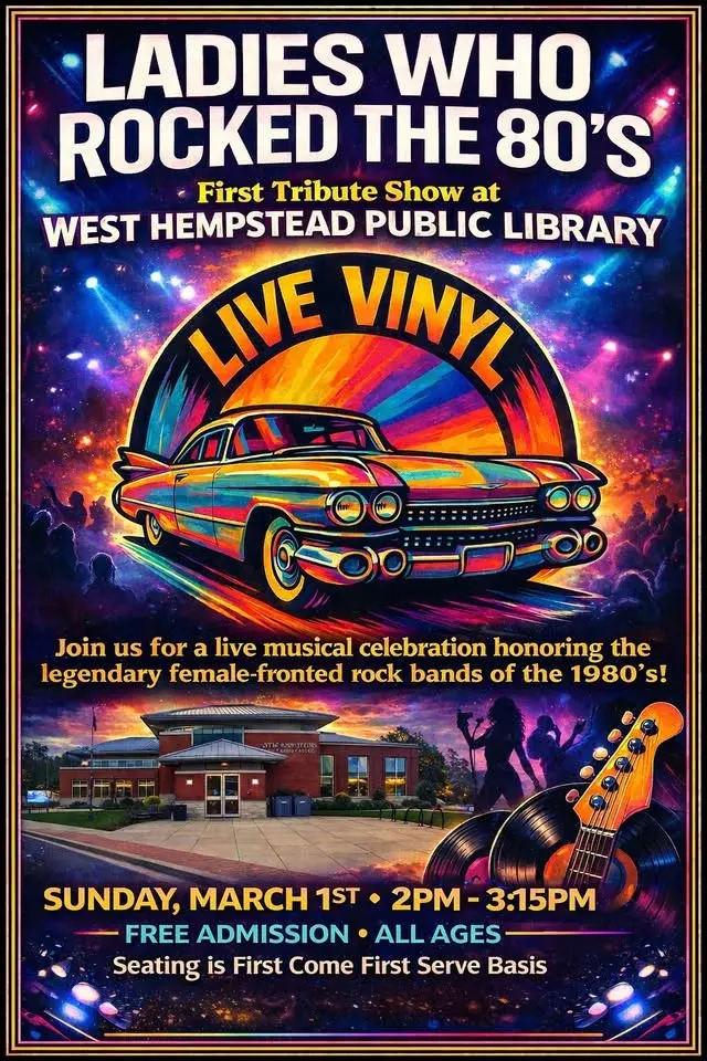 "Ladies Who Rocked the 80's" Tribute Debuts West Hempstead Public Library
