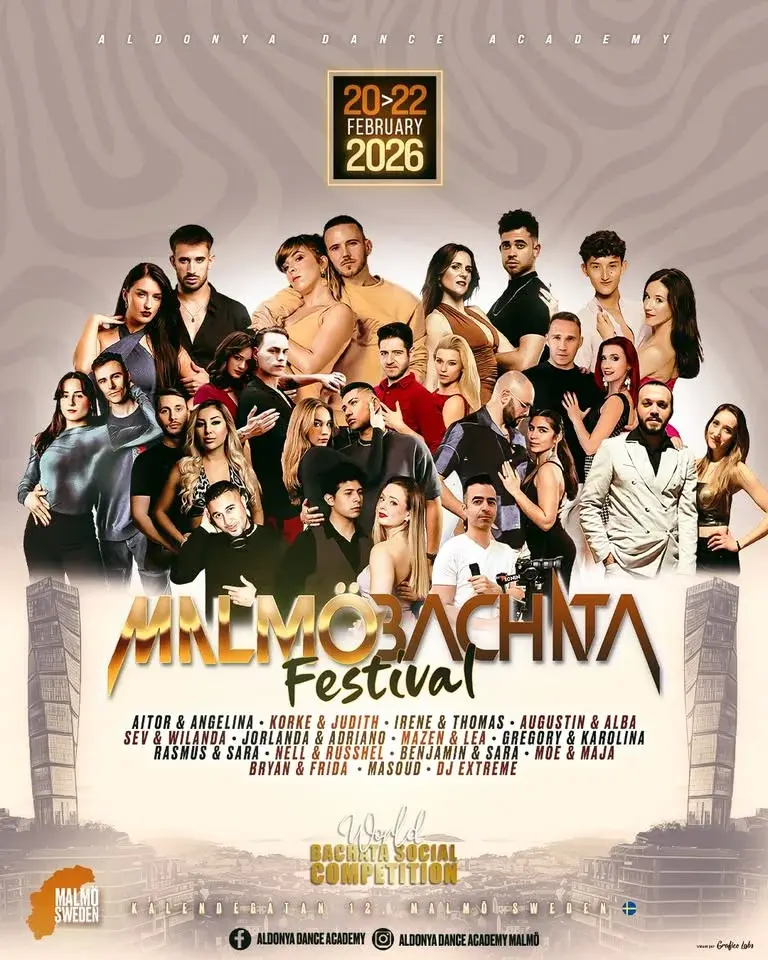 ★The Biggest bachata festival in Scandinavia • Malmö Bachata Festival • Sweden • 20-22 Feb 2026★