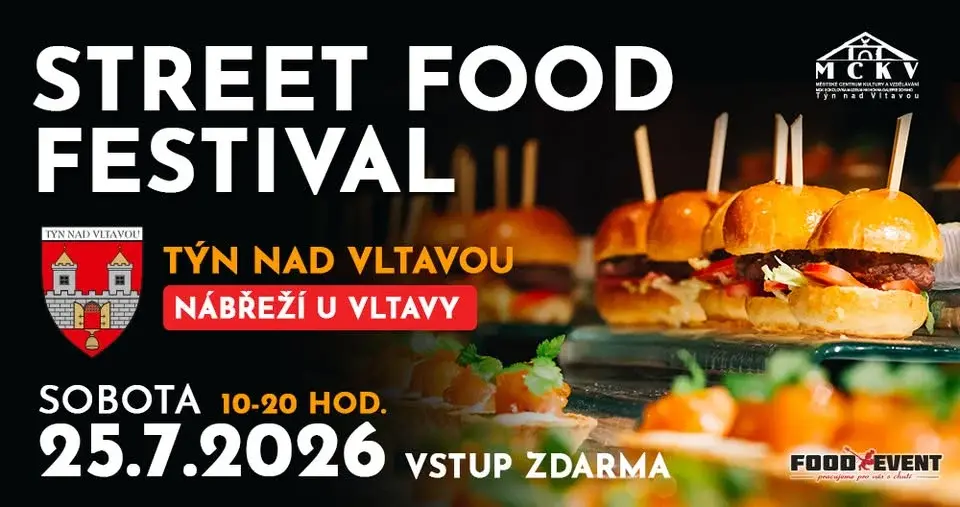 STREET FOOD FESTIVAL Týn nad Vltavou 2026