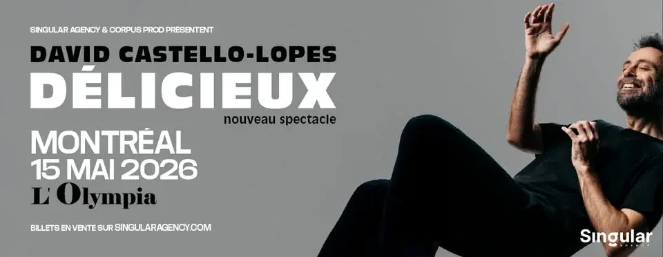 David Castello-Lopes à l'Olympia de Montréal