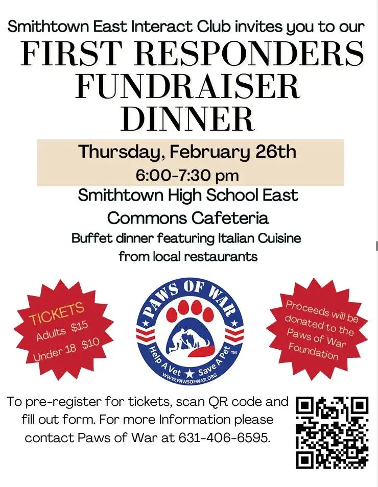 First Responders Fundraiser Dinner - Smithtown High School East