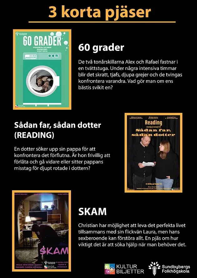 3 korta pjäser 🎭✨