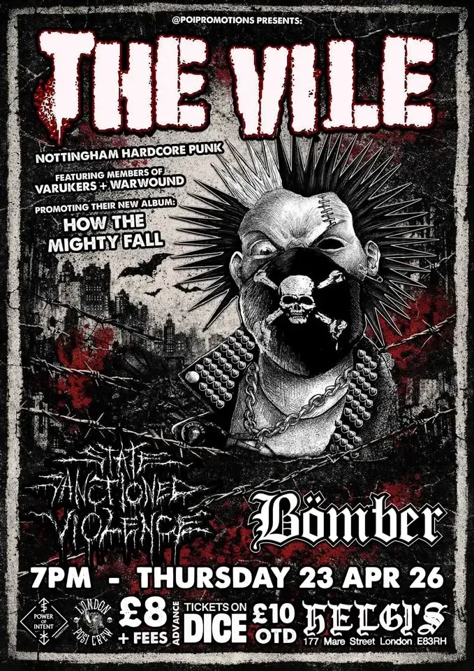 THE VILE + STATE SANCTIONED VIOLENCE + BÖMBER 