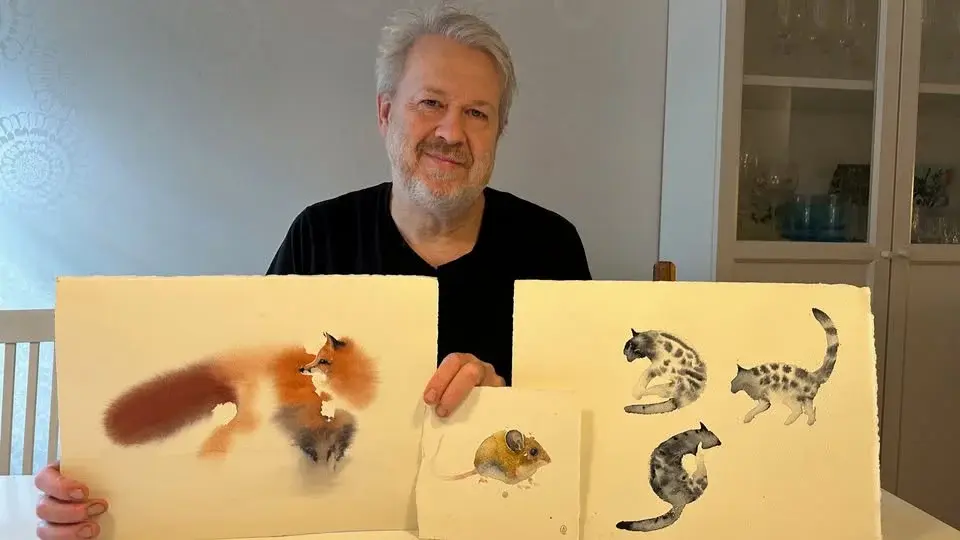 Måla djur i akvarell