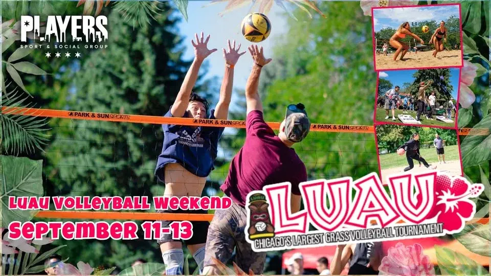 2026 Luau Volleyball Weekend in Chicago 🌺⛳🏐 | Fri 9/11, Sat 9/12, Sun 9/13