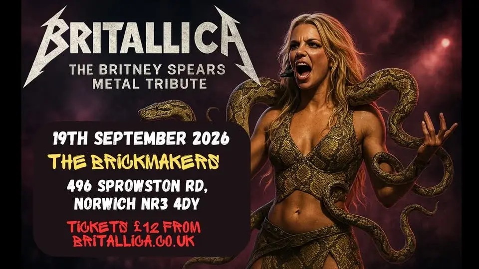 Britallica (Britney Spears Metal Tribute) at The Brickmakers, Norwich