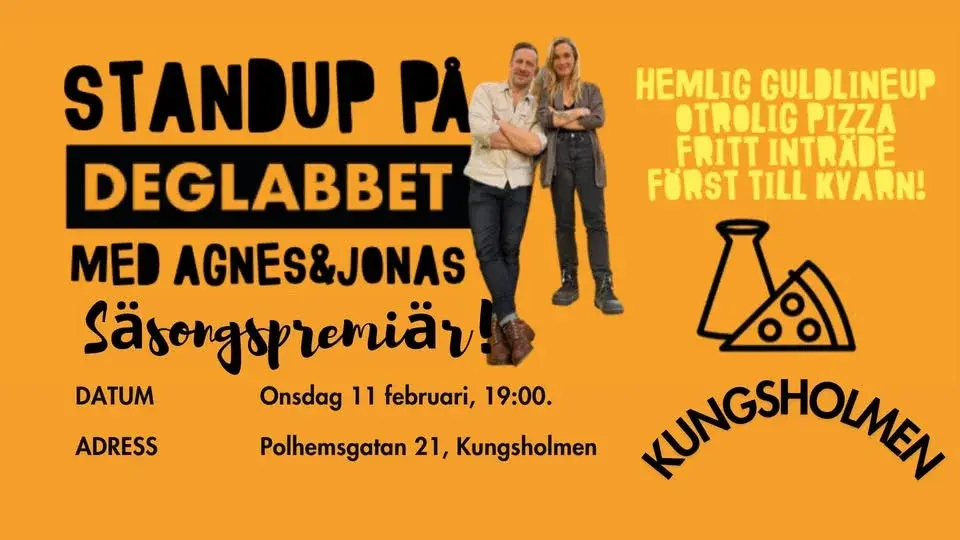 Standup på Deglabbet Kungsholmen - säsongspremiär!
