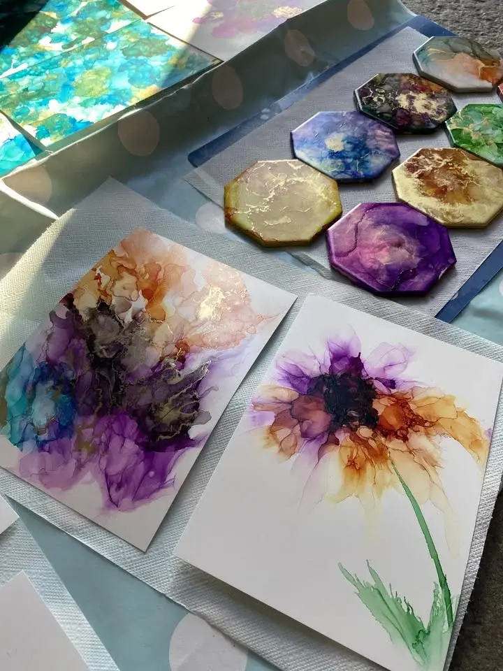 Workshop - Måla med Alcohol ink