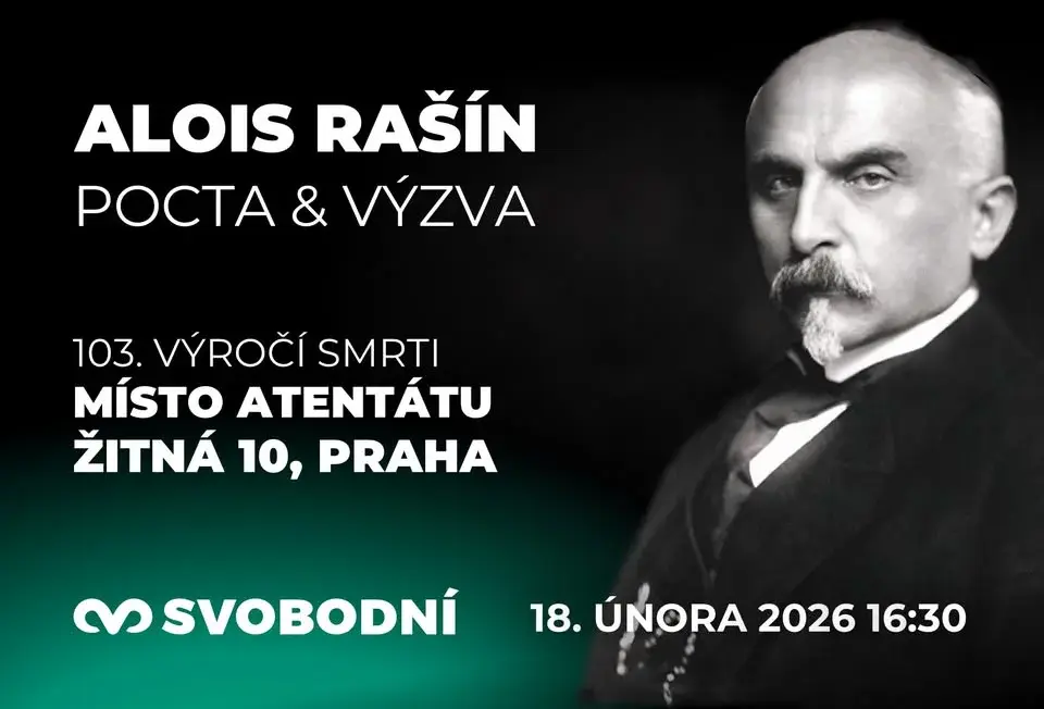 Alois Rašín - pocta a výzva - pietní akt k 103. výročí úmrtí