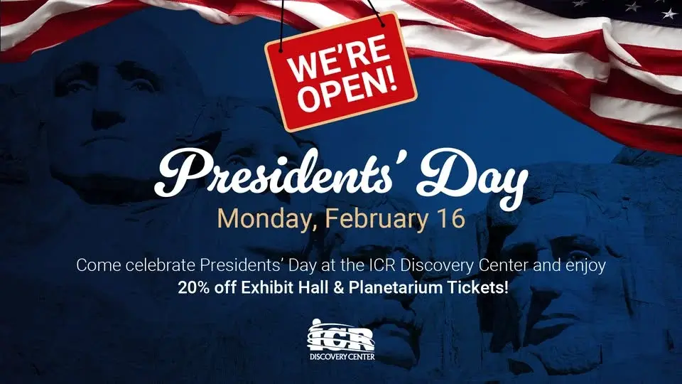 Presidents' Day | 20% off Discovery Center Admission