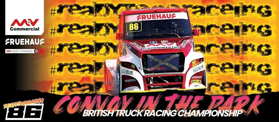 Convoy in the Park Truck Racing with team #86 MV Truck Racing