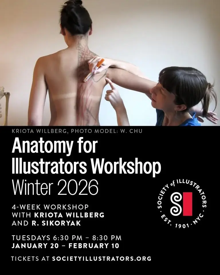 Anatomy for Illustrators Workshop Winter 2026