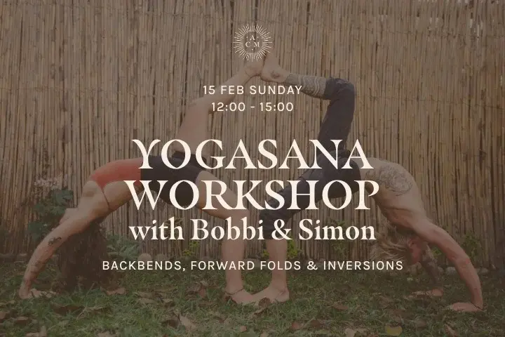 Yogasana Workshop on Backbends, Forward Folds & Inversions with Bobbi & Simon