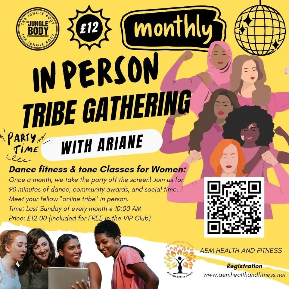 Dancefit mashup event (monthly)