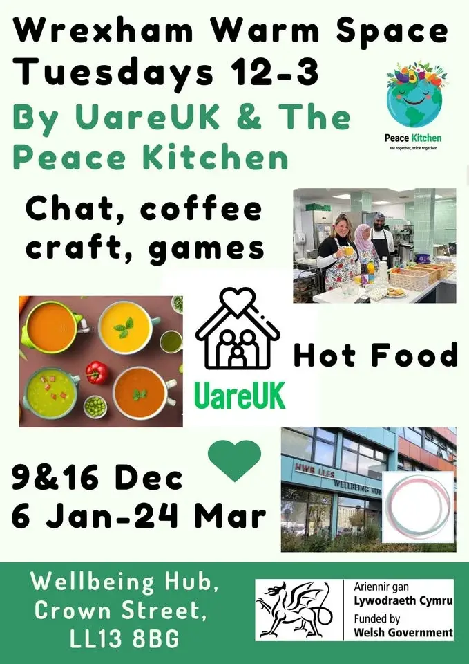 Warm Spaces Tuesday by UareUK & The Peace Kitchen