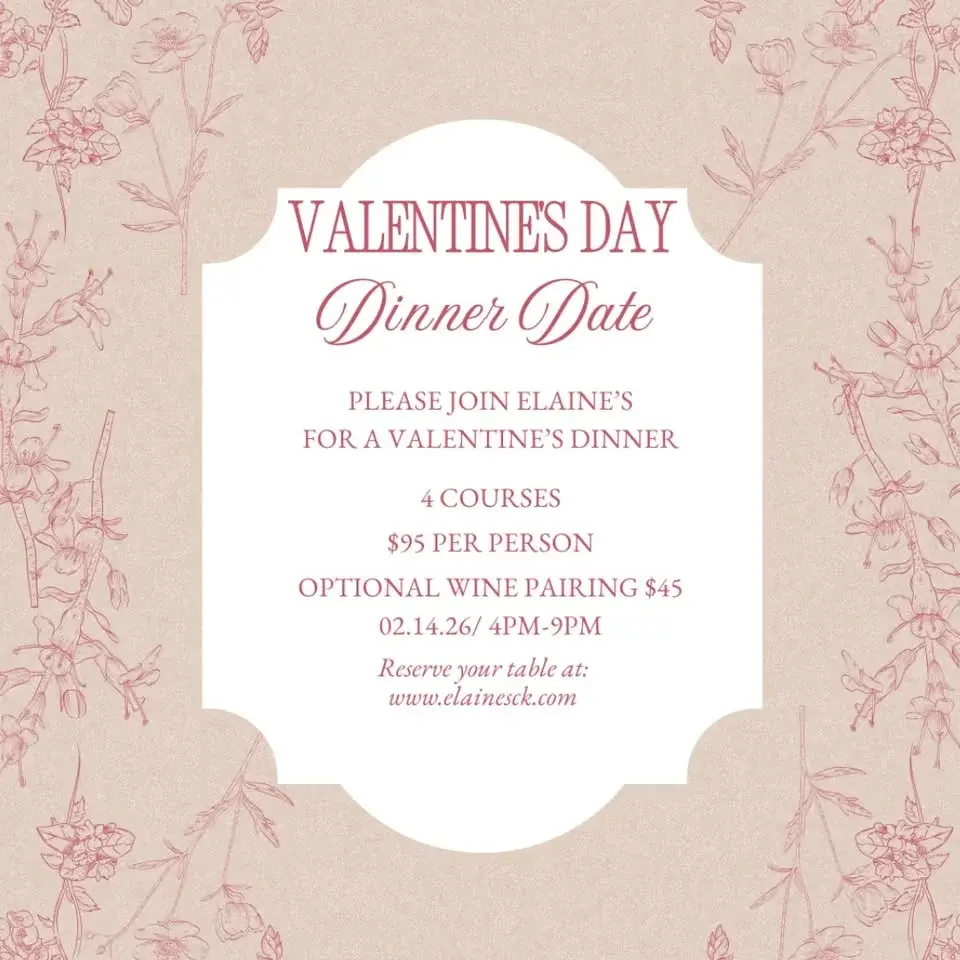 Valentine’s Day Dinner Date at Elaine’s