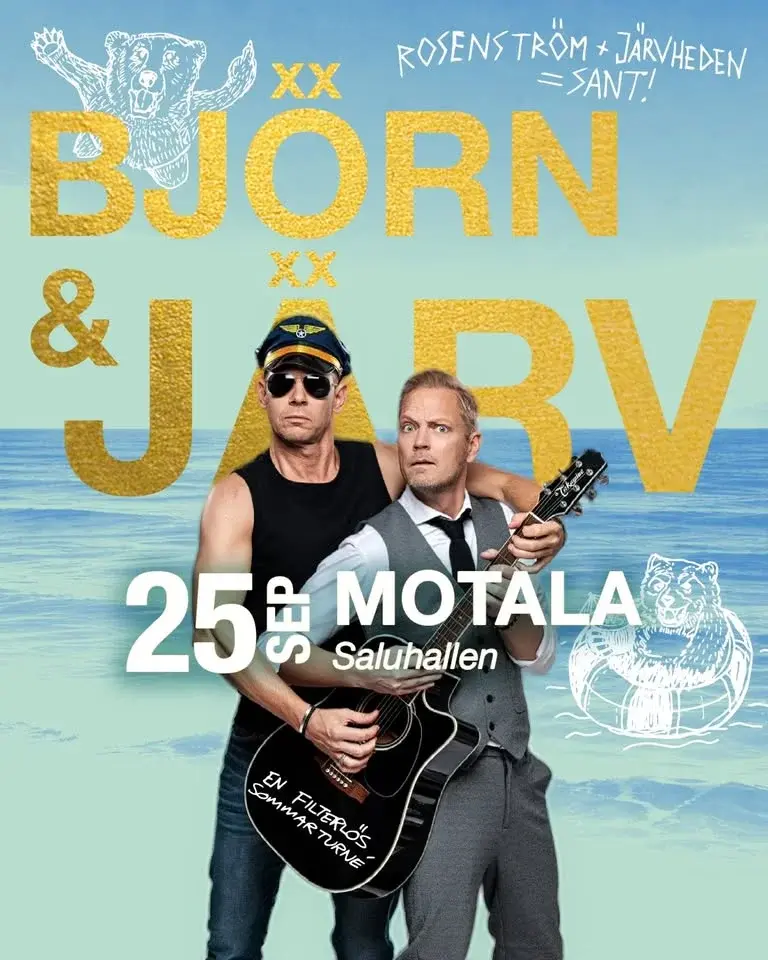 Björn Rosenström + Thomas Järvheden | 25 sep | Saluhallen - Motala 