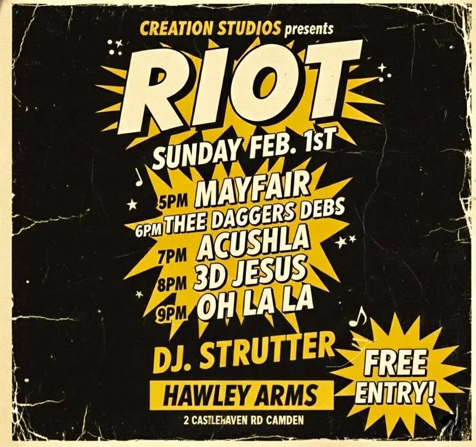 Creation Studios Presents RIOT!