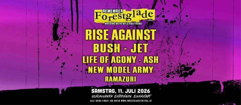 FORESTGLADE FESTIVAL 2026 • Schlosspark Esterházy, Eisenstadt