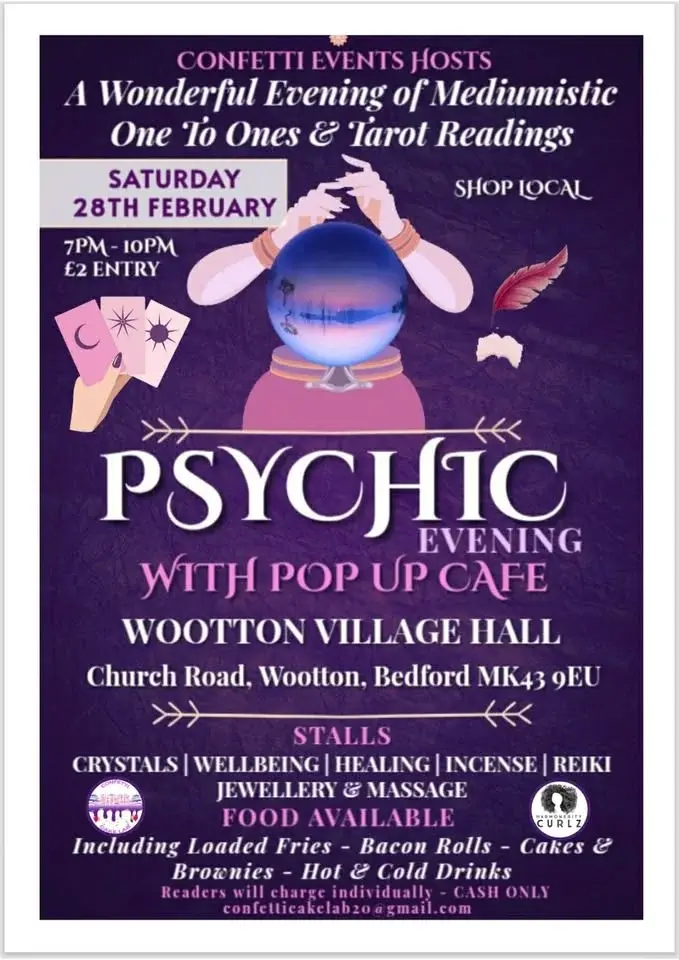 Psychic evening With pop up cafe ๐ฎ