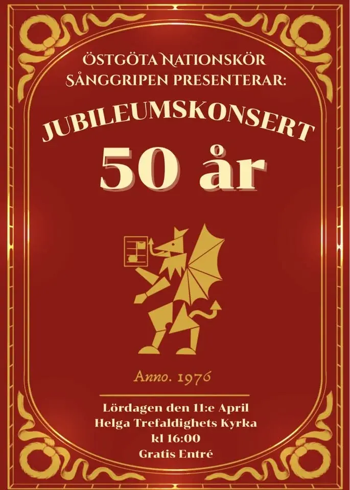 Sånggripens jubileumskonsert