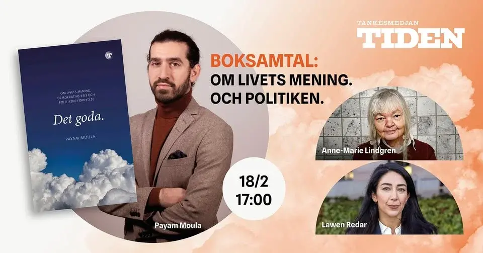 Samtal med Payam Moula om hans bok "Det goda"