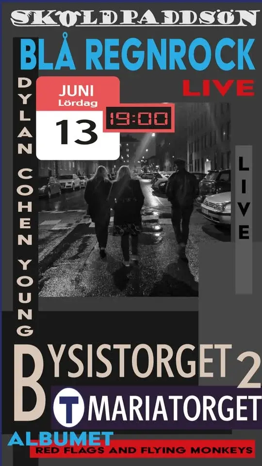 Blå Regnrock