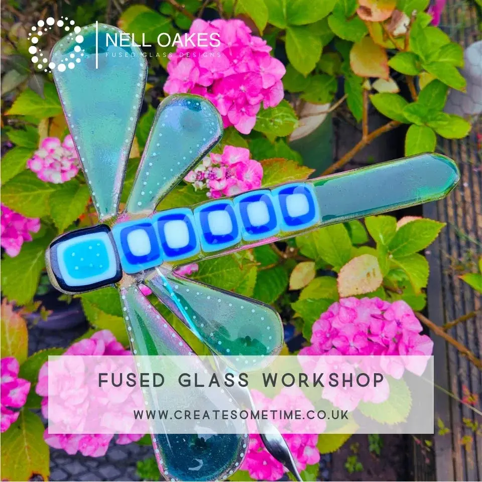 Nell Oakes | Fused Glass Dragonfly Workshop | Wed 4th Mar  | 10 - 1 pm - Bodenham Arboretum