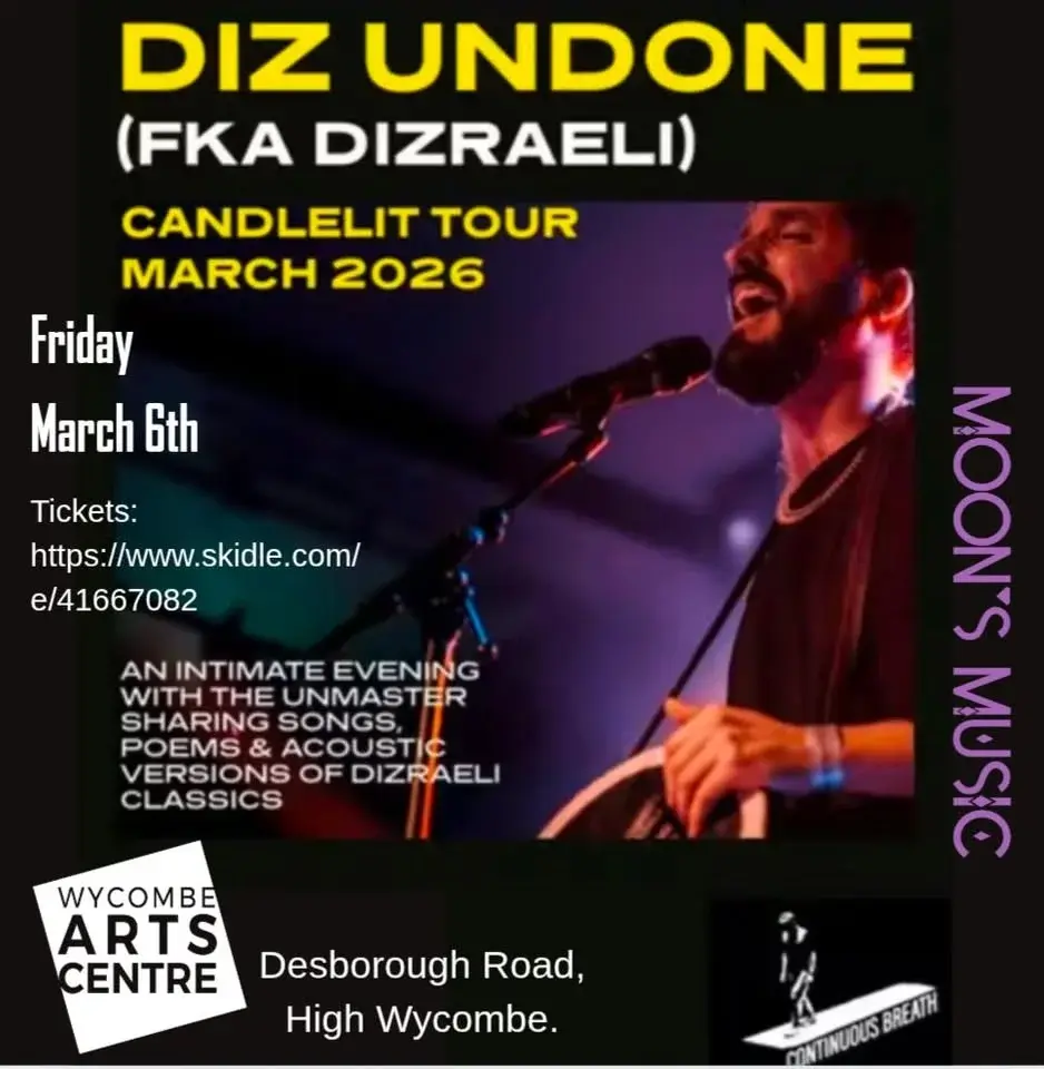 Diz Undone (fka Dizraeli) Candlelit Tour Opening night