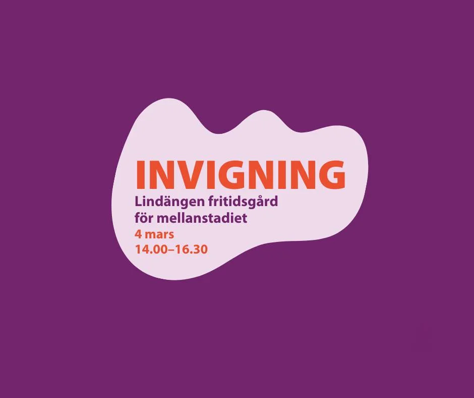Invigning av Lindängen fritidsgård