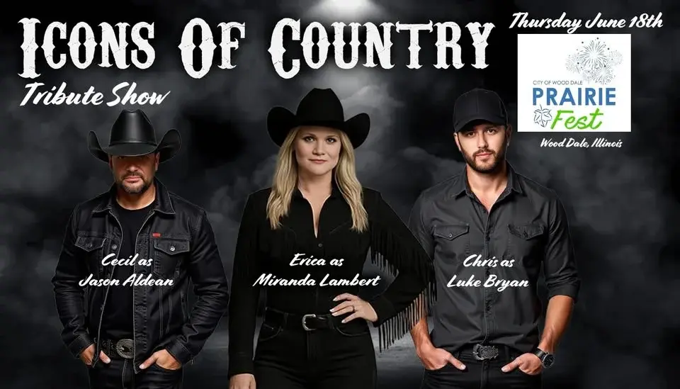 Tributes to Jason Aldean - Miranda Lambert - Luke Bryan LIVE at Prairie Fest in Wood Dale Illinois