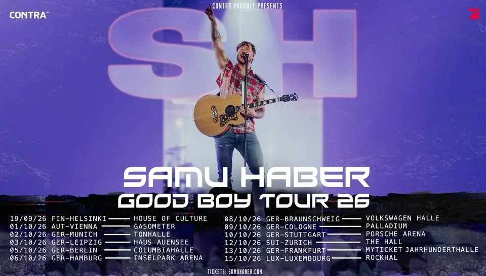 Samu Haber // Good Boy Tour 2026 // Frankfurt