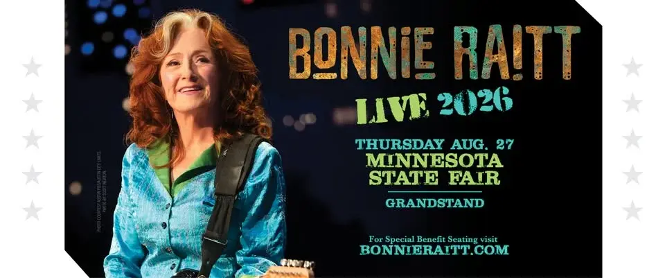 Bonnie Raitt: Live 2026 at the Minnesota State Fair Grandstand