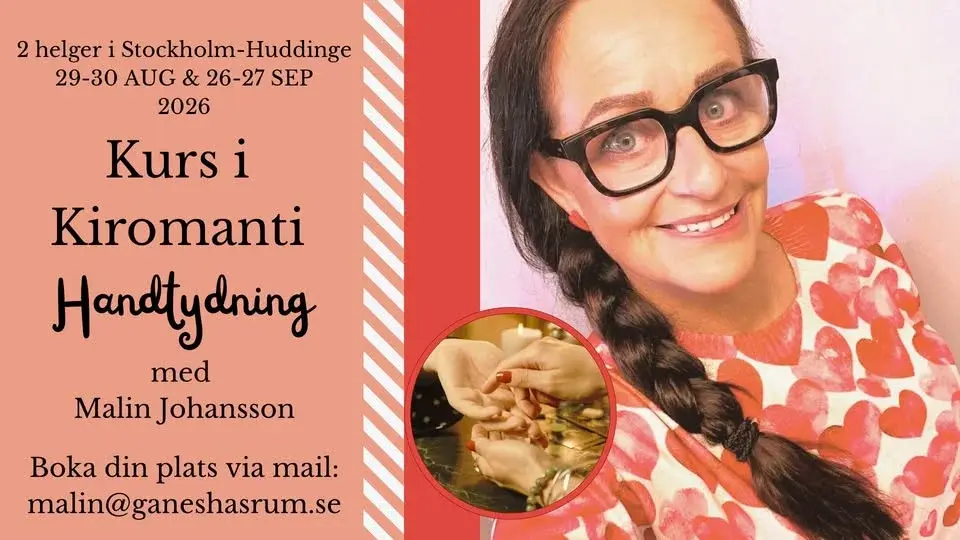 Kiromanti Handtydnings Kurs med Malin Johansson 