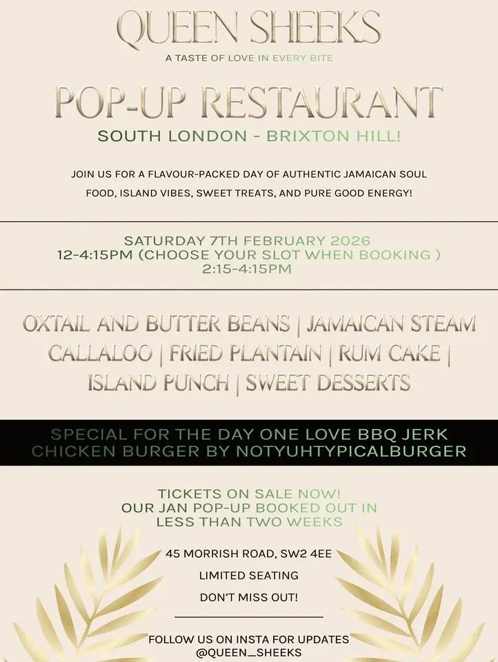 Queen Sheeks Jamaican Pop-Up Restaurant
