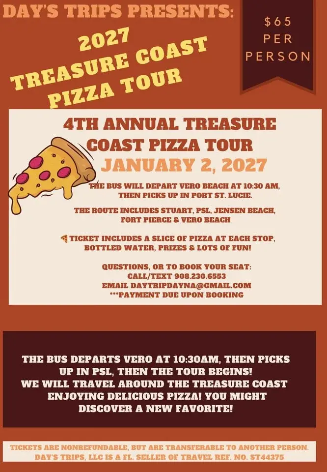 4th Annual Treasure Coast Pizza Tour