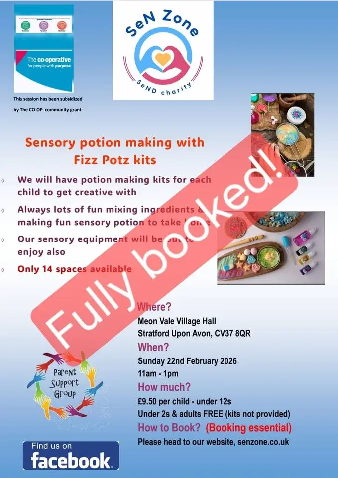 Sensory potion making with Fizz Potz kits ( fully booked)
