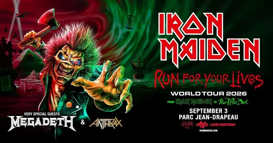 IRON MAIDEN - RUN FOR YOUR LIVES | Parc Jean-Drapeau