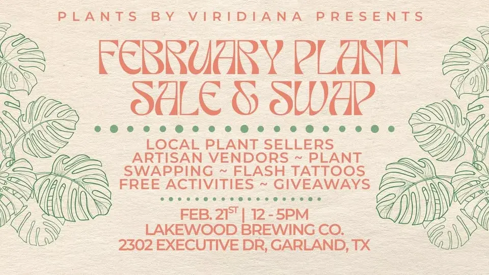 🪴 February Plant Sale & Swap @ Lakewood Brewing Co. 🍻