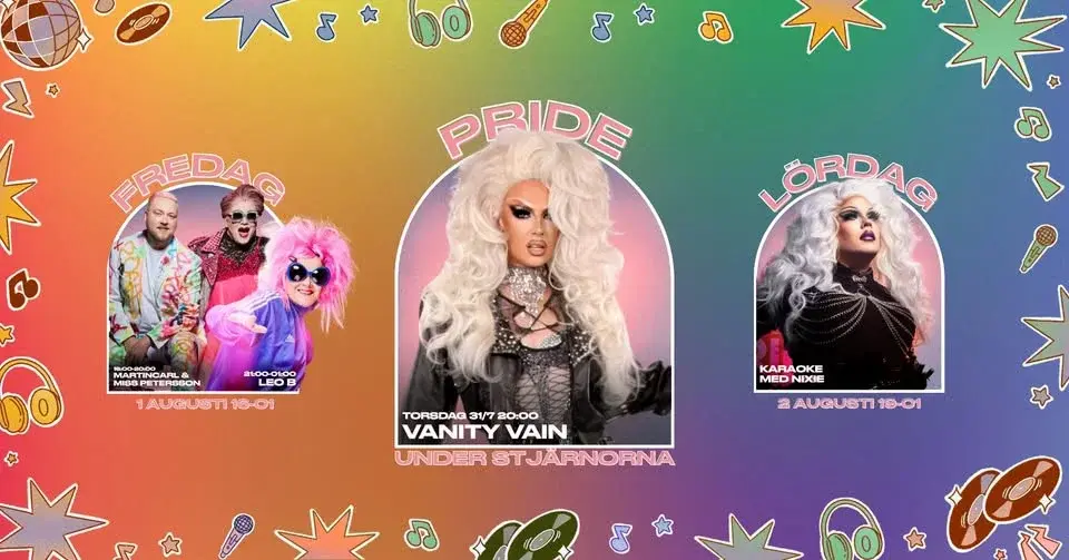 🌈 Pride Under Stjärnorna – Fredag 1 augusti 🎉✨